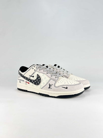 Nike x Louis Vuitton SB Dunk Low White Monogram Sneakers