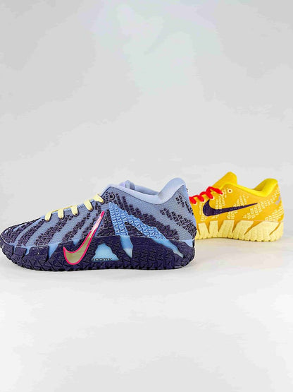 Nike Ja 3 HF2794-700 Yellow Navy Blue Grey Pink Basketball Sneakers
