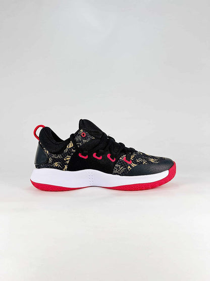 Nike Hyperdunk X Low EP AR0465-010 Black Gold Red Basketball Sneakers