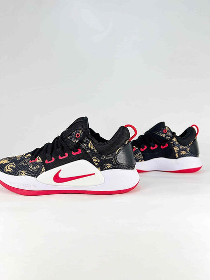 Nike Hyperdunk X Low EP AR0465-010 Black Gold Red Basketball Sneakers