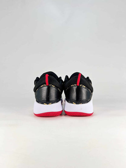 Nike Hyperdunk X Low EP AR0465-010 Black Gold Red Basketball Sneakers