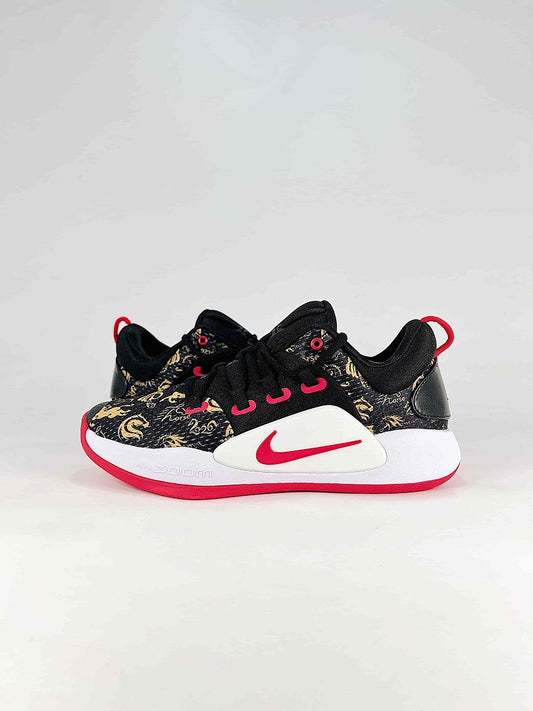 Nike Hyperdunk X Low EP AR0465-010 Black Gold Red Basketball Sneakers