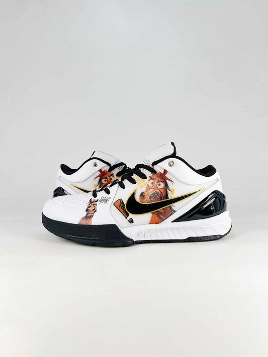 Nike Kobe 4 Protro FJ9363-102 White Black Gold Basketball Sneakers