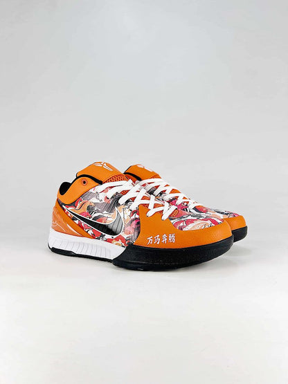 Nike Kobe 4 Protro IH0587-002 Orange Black White Basketball Sneakers
