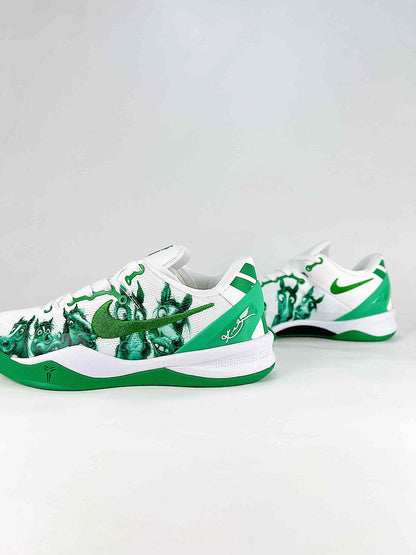 Nike Zoom Kobe 8 Protro HF2793-015 White Green Graphic Basketball Sneakers