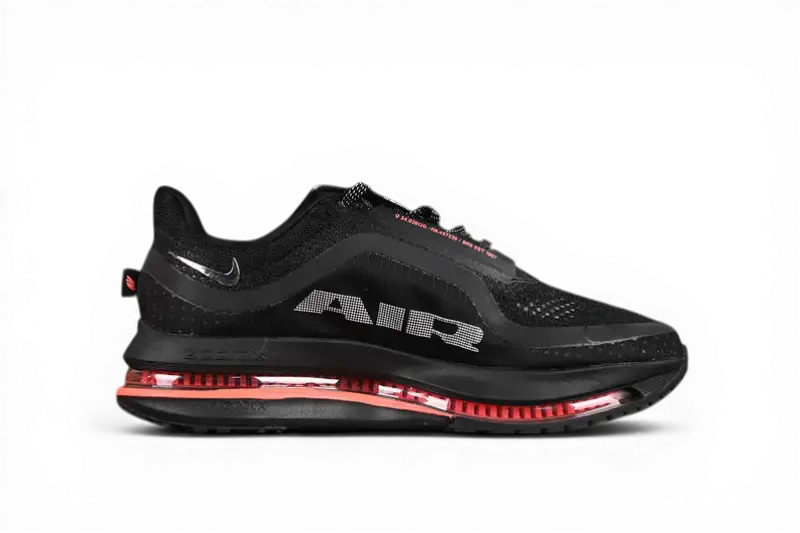 Nike Pegasus Premium Black Bright Crimson Running Sneakers