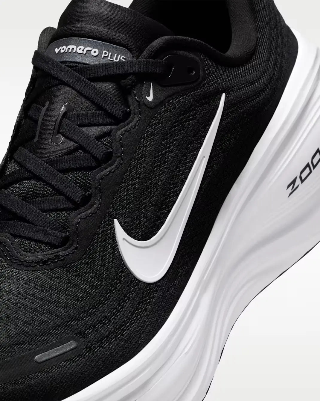 Nike Vomero Plus Black White Running Shoes