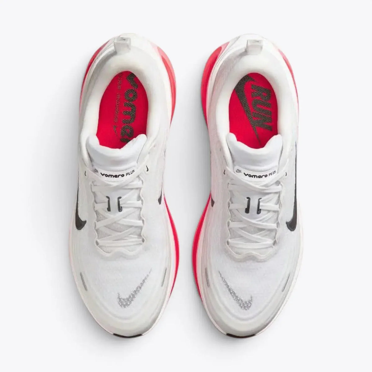 Nike Vomero Plus White Bright Crimson Running Shoes