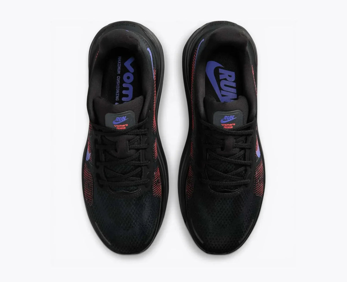 Nike Vomero Premium Black Sapphire Hot Lava Rose Running Shoes