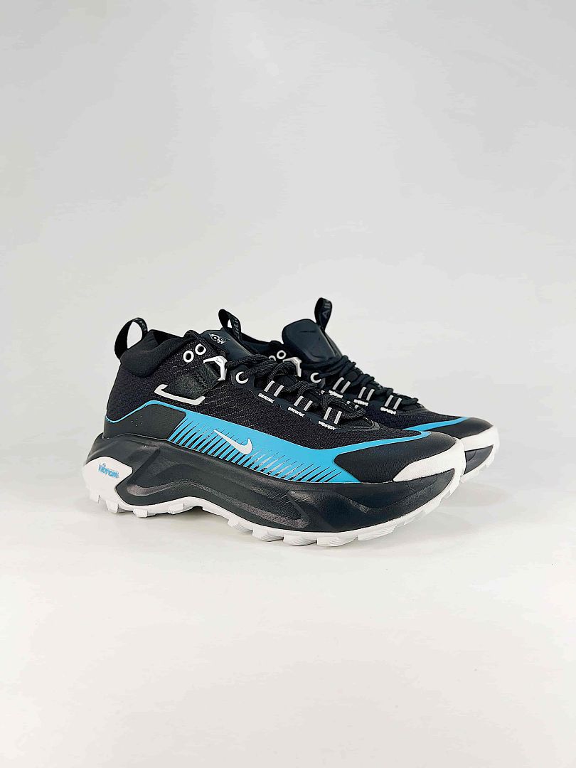 Nike ACG Mountain Fly GTX SE Black Blue White Vibram Trail Sneakers