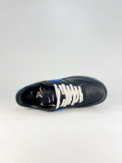AMBUSH x Nike Air Force 1 Low Black Blue Coral Air Sneakers