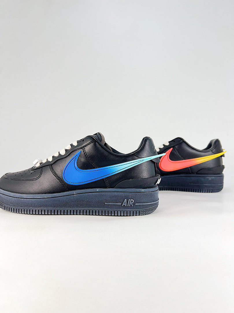 AMBUSH x Nike Air Force 1 Low Black Blue Coral Air Sneakers