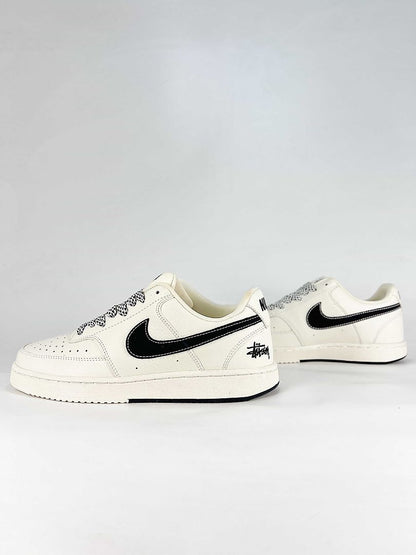Nike x Stussy Air Force 1 07 Low CS5288-017 Stussy Detail Sneakers Cream White Black