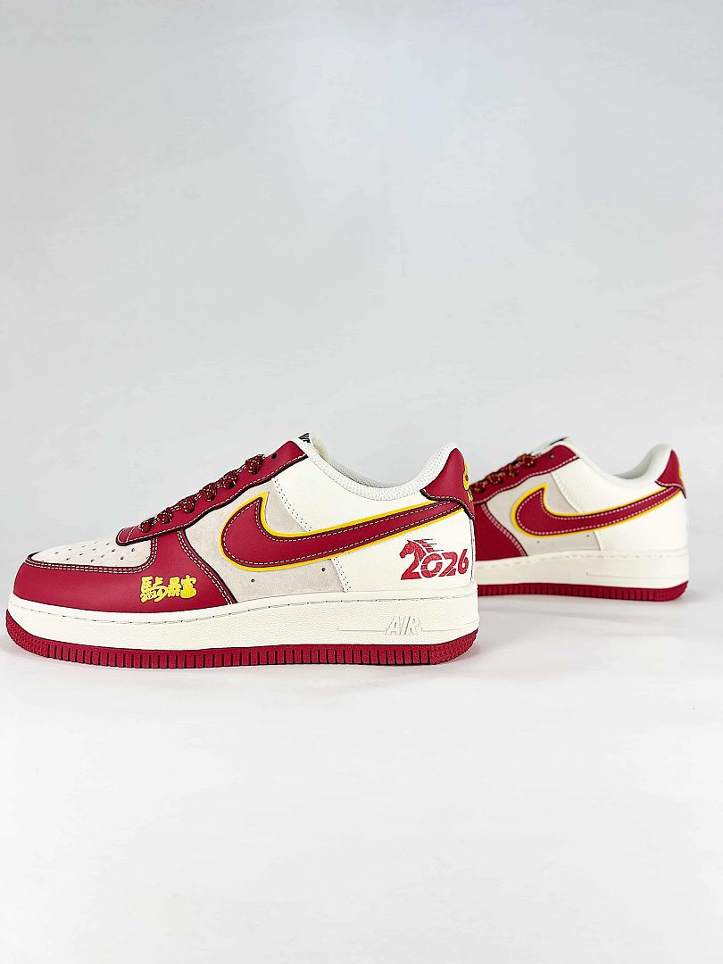 Nike Air Force 1 07 Low CS5288-050 Graphic Detail Sneakers Cream White Black