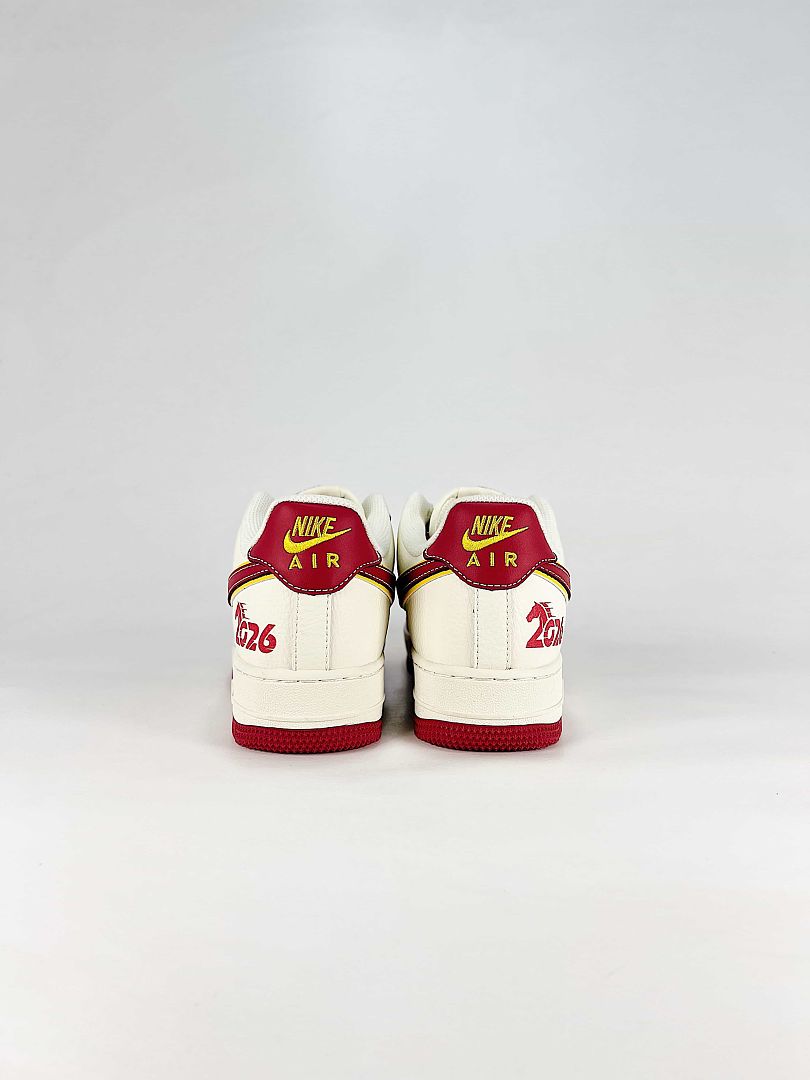 Nike Air Force 1 07 Low CS5288-050 Graphic Detail Sneakers Cream White Black