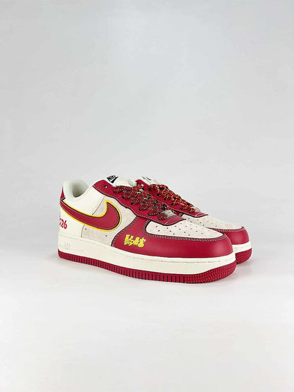 Nike Air Force 1 07 Low CS5288-050 Graphic Detail Sneakers Cream White Black