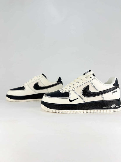 Nike Air Force 1 07 Low DN9688-147 Stussy Double Swoosh Graphic Detail Sneakers White Black