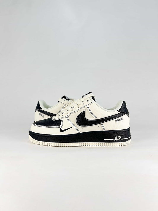 Nike Air Force 1 07 Low DN9688-147 Stussy Double Swoosh Graphic Detail Sneakers White Black