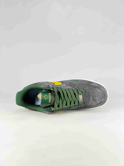 NOCTA x Nike Air Force 1 Low Grey Green Yellow Air Sneakers