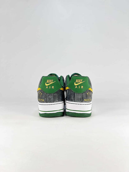 NOCTA x Nike Air Force 1 Low Grey Green Yellow Air Sneakers