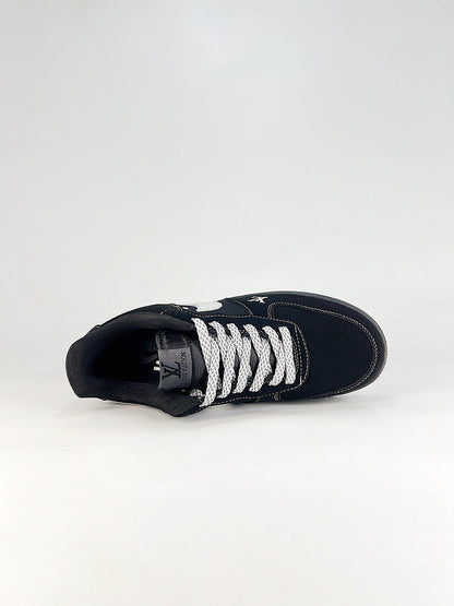 Louis Vuitton x Nike Air Force 1 Low Black Silver Air Sneakers
