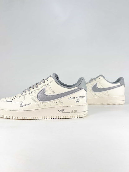 Louis Vuitton x Nike Air Force 1 Low White Grey Air Sneakers