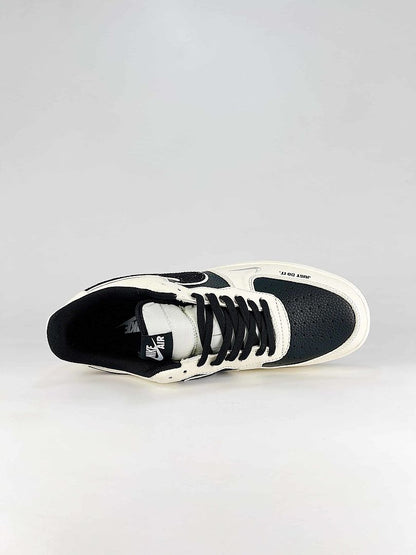 Nike Air Force 1 Low White Black Just Do It Air Sneakers