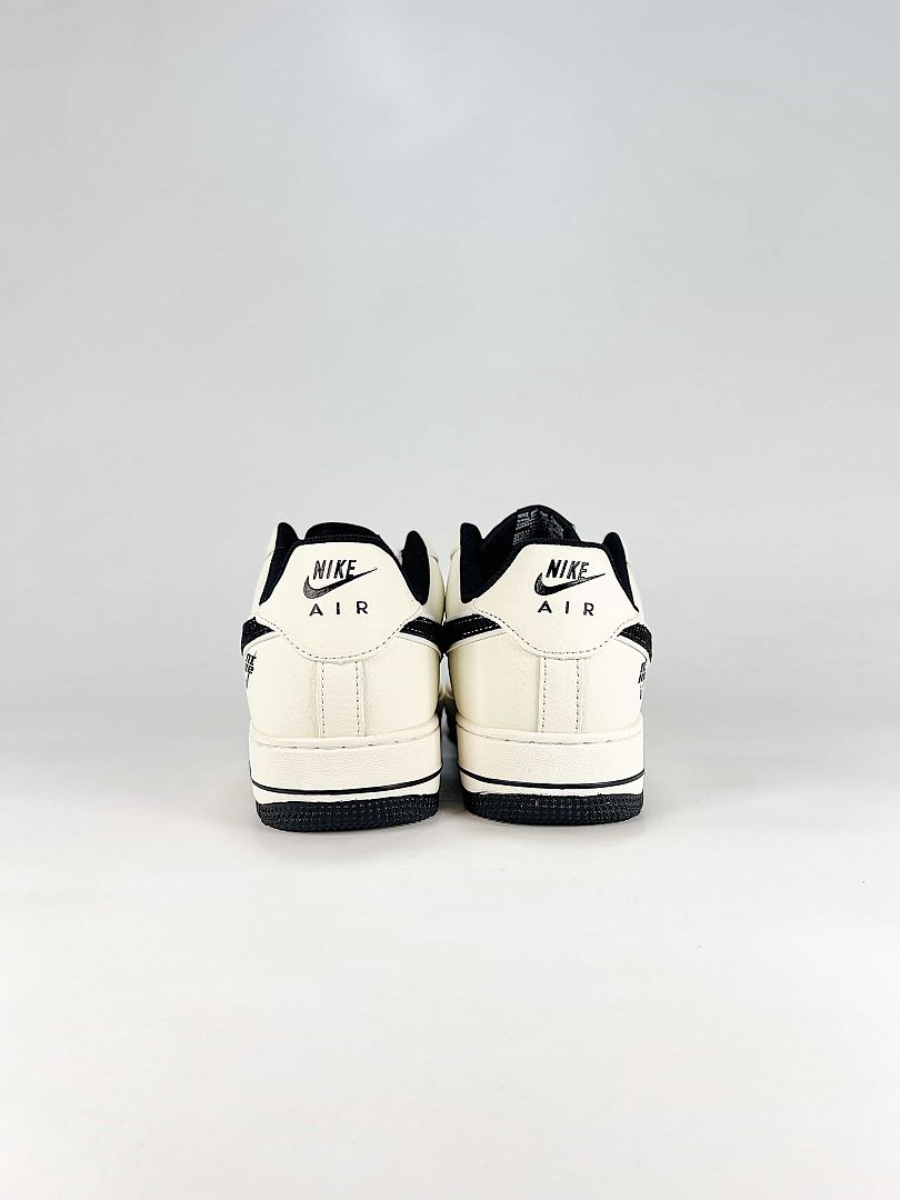 Nike Air Force 1 Low White Black Just Do It Air Sneakers