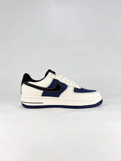 Nike Air Force 1 07 Low HO7788-105 Stussy Graphic Detail Sneakers White Navy Black
