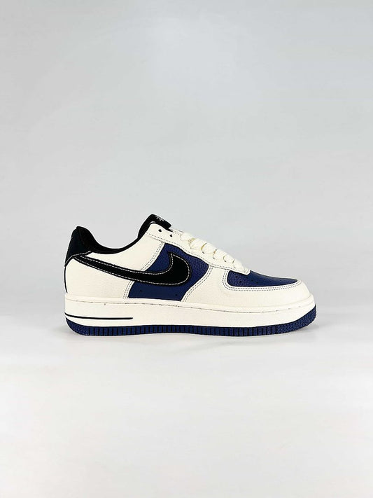 Nike Air Force 1 07 Low HO7788-105 Stussy Graphic Detail Sneakers White Navy Black