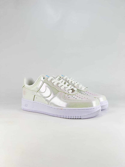 Nike Air Force 1 Low White Silver 12 AM Air Sneakers