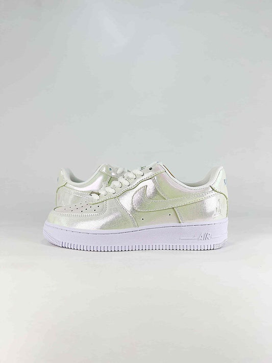 Nike Air Force 1 Low White Silver 12 AM Air Sneakers