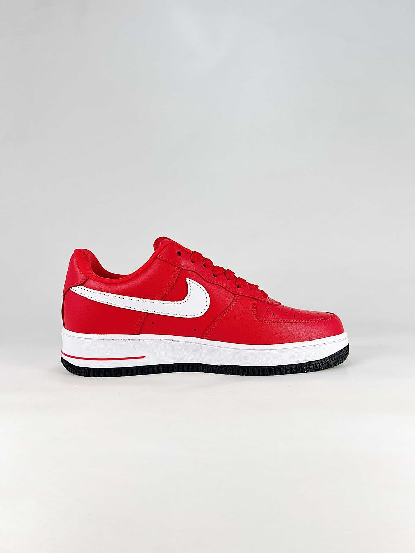 Nike Air Force 1 07 Low IV3238-600 Bear Graphic Sneakers Red White