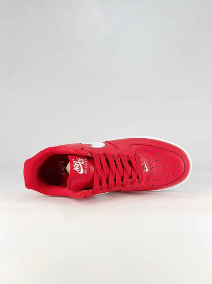 Nike Air Force 1 07 Low IV3238-600 Bear Graphic Sneakers Red White