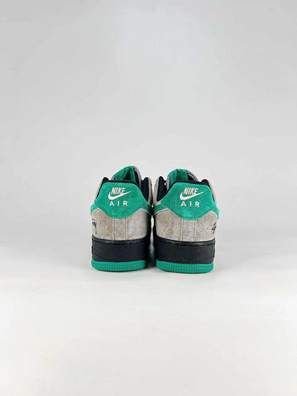 Nike Air Force 1 07 Low JL8888-003 Stussy Graphic Sneakers Gray Green Black