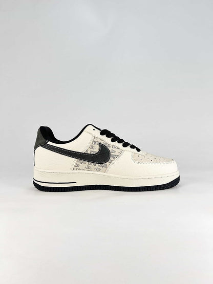 Dior x Nike Air Force 1 Low White Black Christian Dior Air Sneakers