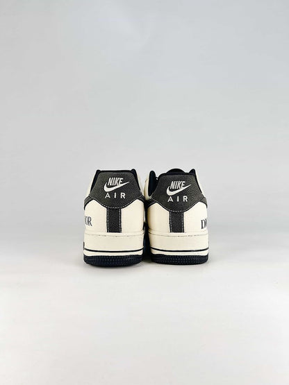 Dior x Nike Air Force 1 Low White Black Christian Dior Air Sneakers