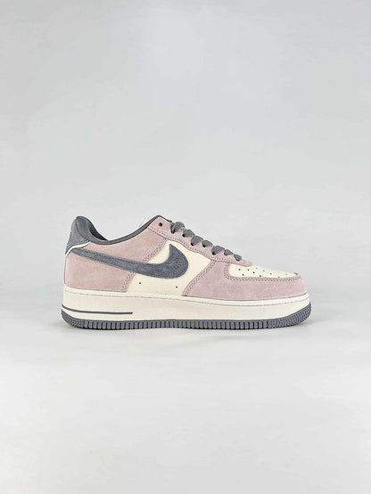 Nike x Supreme Air Force 1 07 Low LF6888-004 Graphic Sneakers Pink Gray White