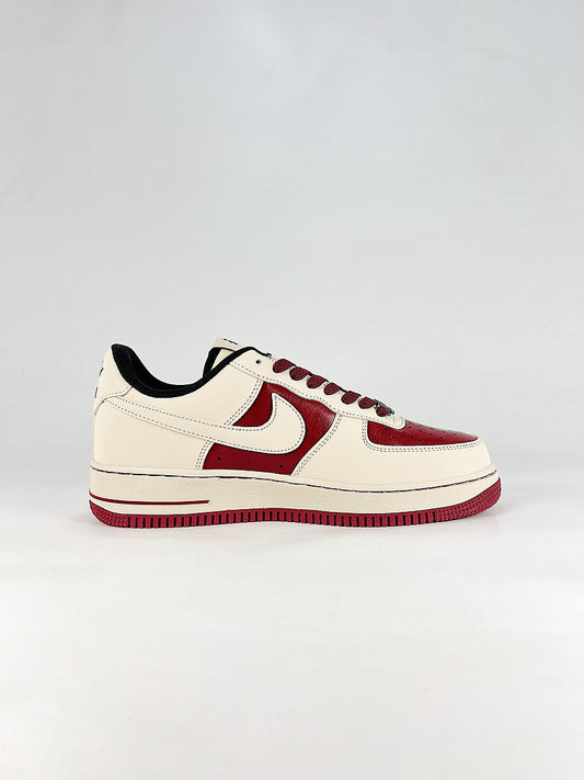 Nike Air Force 1 07 Low NH0601-514 Dragon Graphic Sneakers White Red