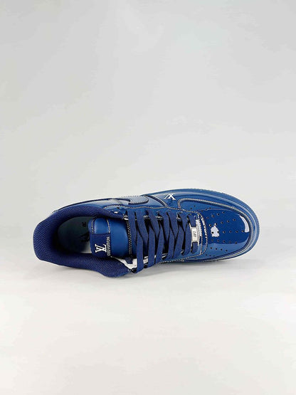 Nike x Louis Vuitton Air Force 1 07 Low NH0601-524 LV Graphic Sneakers Blue White