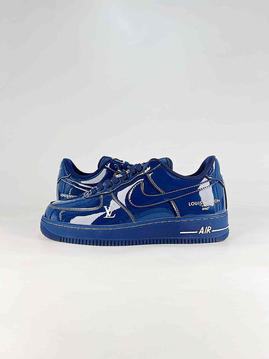 Nike x Louis Vuitton Air Force 1 07 Low NH0601-524 LV Graphic Sneakers Blue White