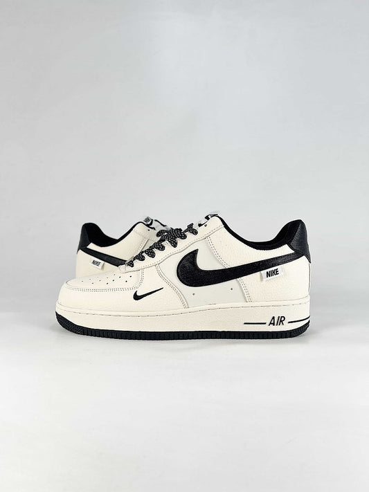 Nike Air Force 1 07 Low SM6668-105 Graphic Detail Sneakers White Black