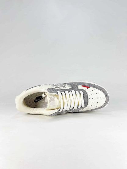 Nike Air Force 1 '07 Low x Louis Vuitton White Grey Sneakers