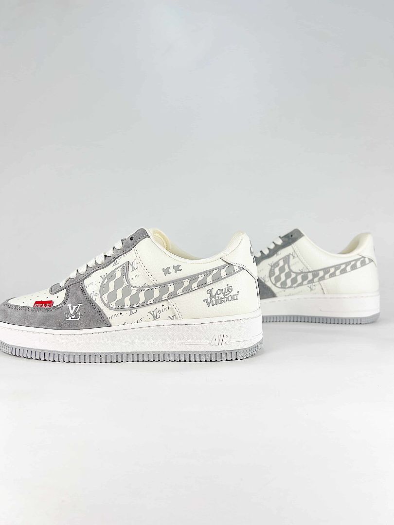 Nike Air Force 1 '07 Low x Louis Vuitton White Grey Sneakers