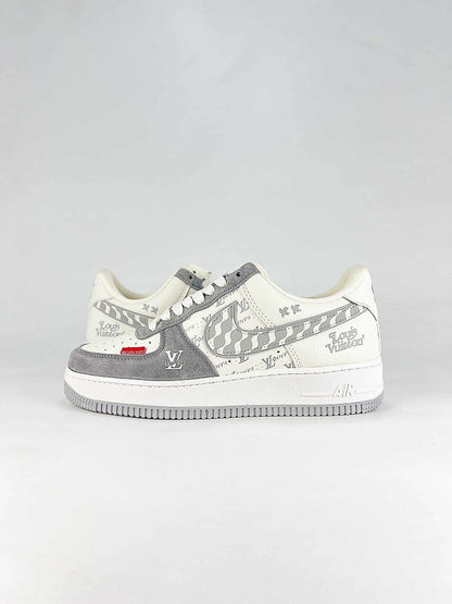 Nike Air Force 1 '07 Low x Louis Vuitton White Grey Sneakers