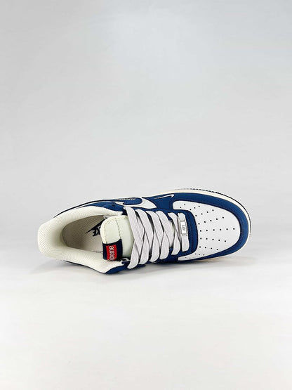 Nike x Supreme Air Force 1 07 Low XS1958-62 Mickey Graphic Sneakers Navy White Red