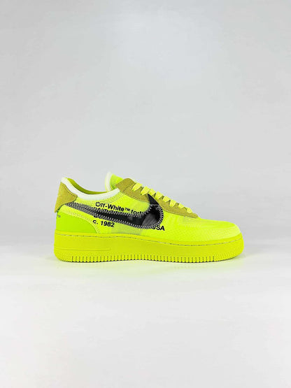 Nike Air Force 1 '07 Low AO4606-700 Volt Graphic Sneakers