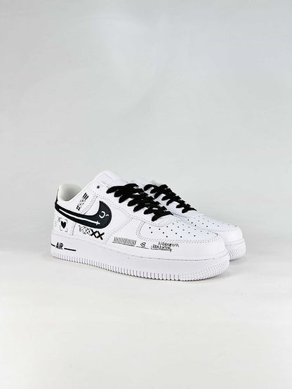 Nike Air Force 1 '07 Low CW2288-111 White Black Graphic Sneakers