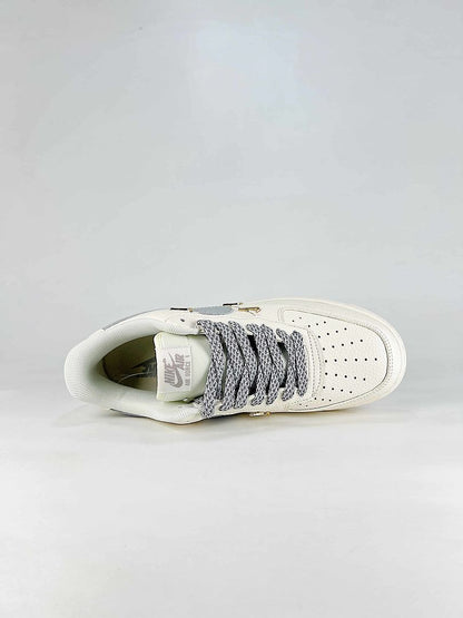 Nike Air Force 1 '07 Low DN9688-128 White Grey Metallic Sneakers
