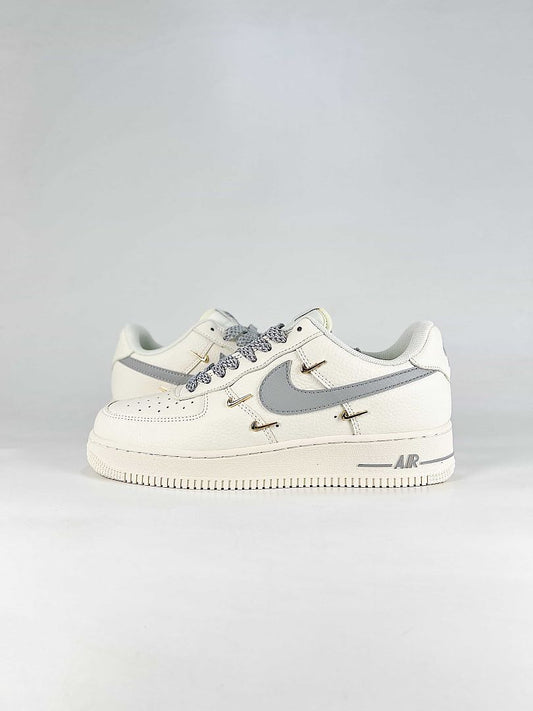 Nike Air Force 1 '07 Low DN9688-128 White Grey Metallic Sneakers